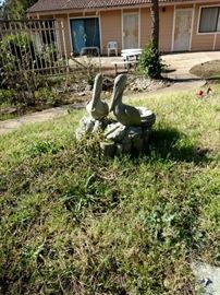 Pelican garden art.