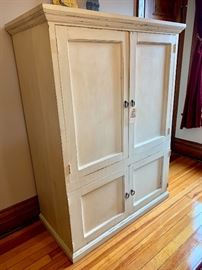 Shabby clothing armoire...great condition!  51" W x 68" H x 26" D