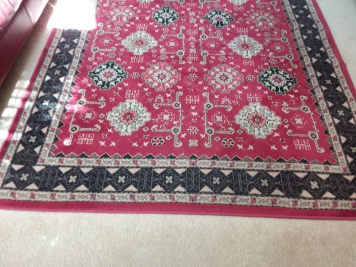 Beautiful 5x8 Home Rug, Royalty Red