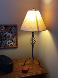 Cast iron lamp. Matching floor lamp as well!