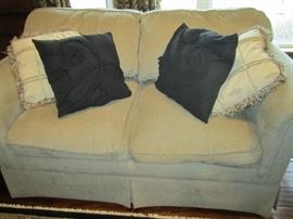 TAUPE LOVESEAT AND SOFA SET