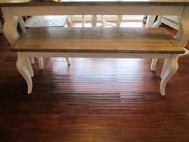 TABLE AND BENCH WITH 3 CHAIRS FROM WORLD MARKET