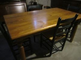 TABLE AND 4 CHAIRS