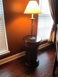 TOWER TABLE AND LAMP