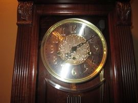 DETAIL OF HOWARD MILLER WALL CLOCK