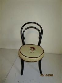 has 'Morton's Salt girl' pictured on seat.