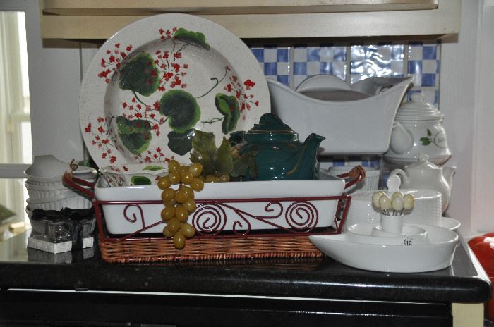 Several great white porcelain serving pieces to choose from!