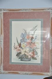 Double matted and framed signed lithograph 262/1950. 27” x 33”. 