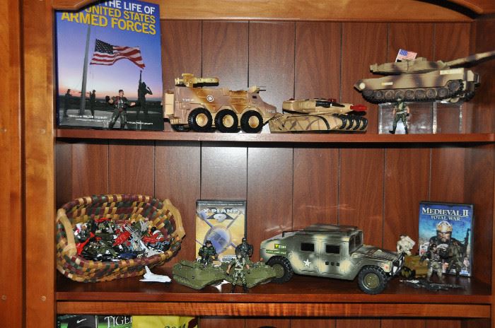 Vintage military toys by Trend Masters, Fun Rise Inc., Empire and GTI 