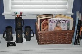 Great collection of vintage Playboy magazines mostly from the 1960s and a few from the 80s as well as vintage Playboy glassware!!