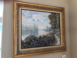 Beautifully framed acrylic on canvas by Raymond Call