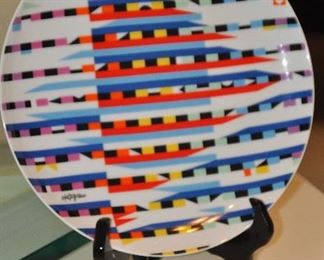 Yaacov Agam limited edition plate artist proof 53/100 