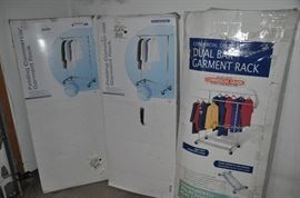 Three commercial garment racks available in boxes!