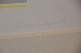 Pencil signed by the artist 1982