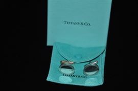 Authentic Tiffany and Co. sterling silver cuff links