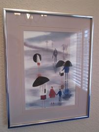 Framed Art Signed K. Phillips