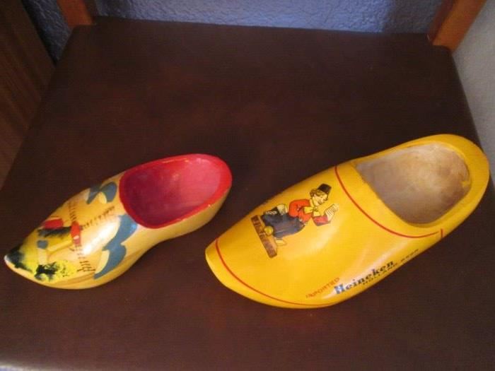 Dutch Wooden Shoes, Gorgeous Colors! Heinkenen Beer