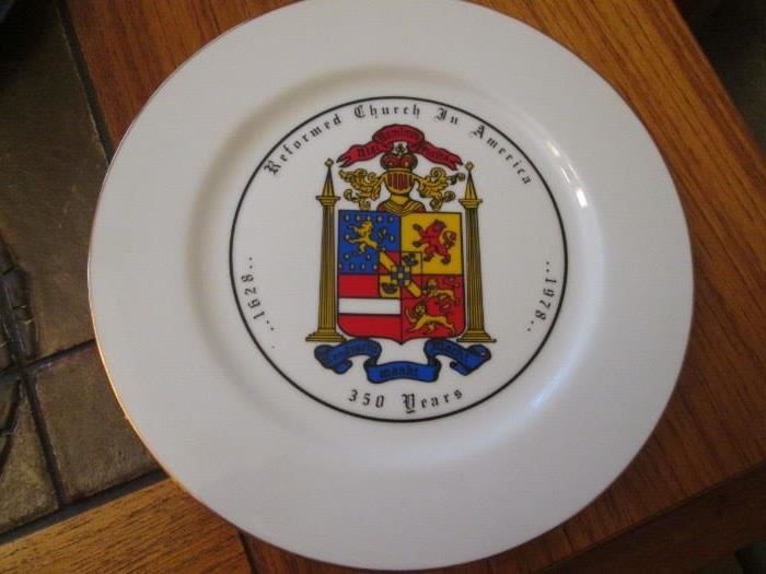 "Reformed Church in America" Coat of Arms, 1977 First Edition Collectors Plate