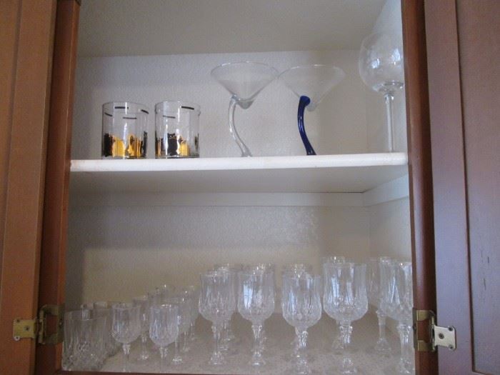 Assorted Stems, Glass Ware