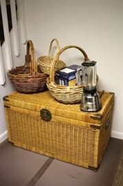 Wicker Chest and Baskets with Blender