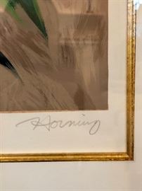 Elizabeth Horning Litho, framed
