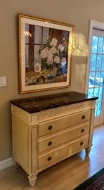 Henredon Marble Top 3-drawer server 