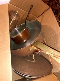 These copper pans are beautiful! 