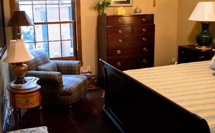Ralph Lauren bedroom set with side chair and tables ralph lauren