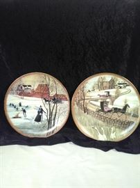  two P Buckley Moss plates, Prairie winter, Sunday outing           https://ctbids.com/#!/description/share/110020 