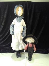 P Buckley Moss dolls amish mother and child https://ctbids.com/#!/description/share/110032