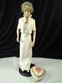 Princess Diana porcelain doll with porcelain music box https://ctbids.com/#!/description/share/110041