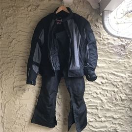 Motorcycle jacket and pants.