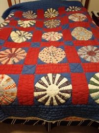 Great shape, great colors. Hand pieced, hand quilted.