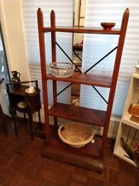 Handmade, one of a kind, shelf unit. Great wooden construction. 