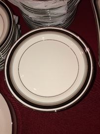 Large set of Mikasa Noir china