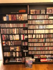 Pair of CD/DVD/VHS shelves
