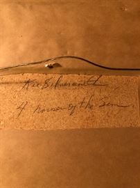 signature on sand painting