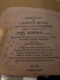 Signed Paul Robeson