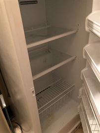 in side of the freezer