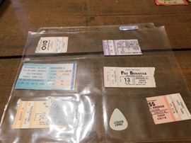 Ticket Stubs/Buffet Guitar Pick