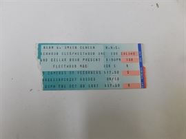Fleetwood Mac Ticket Stub Autographed Mick Fleetwood