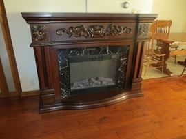 Wall size electric fireplace 58W X 48H.