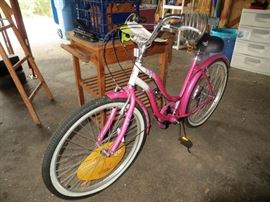 Brand new Komen Breast Cancer Foundation bike with bike accessories (helmet, pump etc.). 