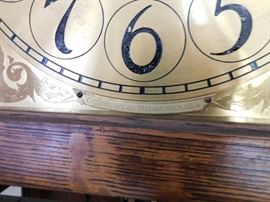 Colonial Clock Works and Face