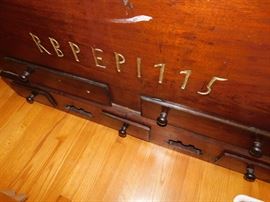 1775 Date and Initials