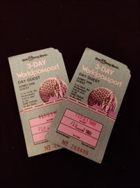 1988 Disney Tickets