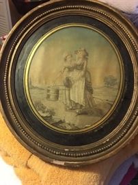 Early needlework on silk