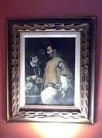 Man with Wine painting