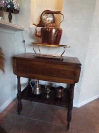 Antique drop leaf table, circa 1880