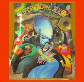 Superbowl XXIV Poster New Orleans